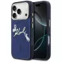 Karl Lagerfeld IML Choupettes KarlScript Logo Funda MagSafe para iPhone 17 Pro, azul