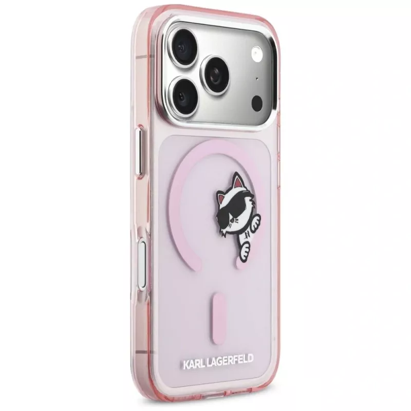 KARL LAGERFELD IML Peekaboo Funda MagSafe para Apple iPhone 17 Pro, rosa