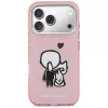KARL LAGERFELD Karl & Choupette Back Funda MagSafe para iPhone 17 Pro, rosa