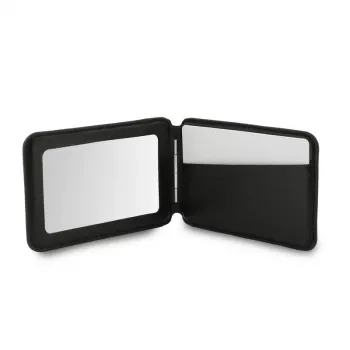 Cartera MagSafe Guess 4G Stand & Mirror con espejo, negro