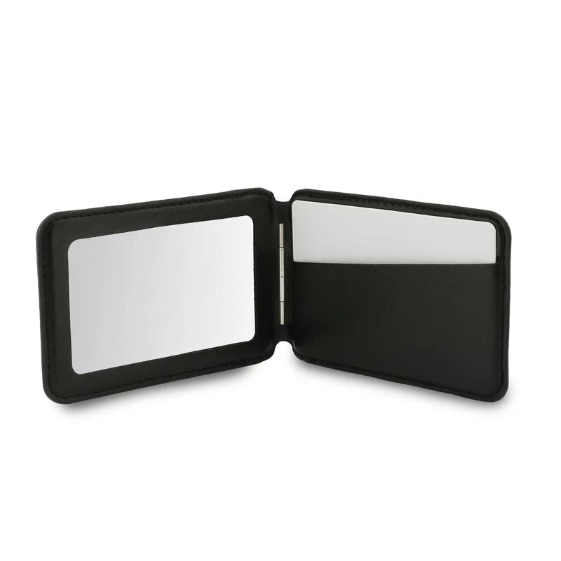 Cartera MagSafe Guess 4G Stand & Mirror con espejo, negro