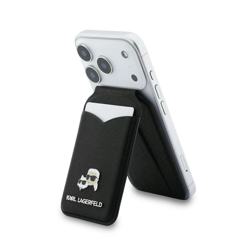 Karl Lagerfeld Stand Mirror Monedero MagSafe negro