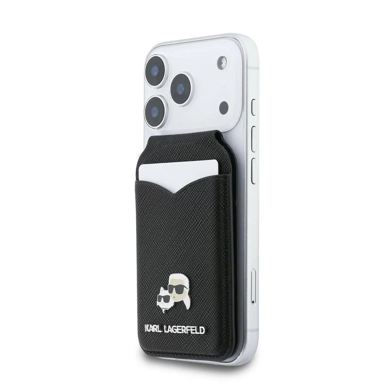 Karl Lagerfeld Stand Mirror Monedero MagSafe negro