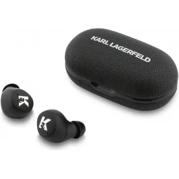Karl Lagerfeld Saffiano Logo ENC Auriculares TWS negros