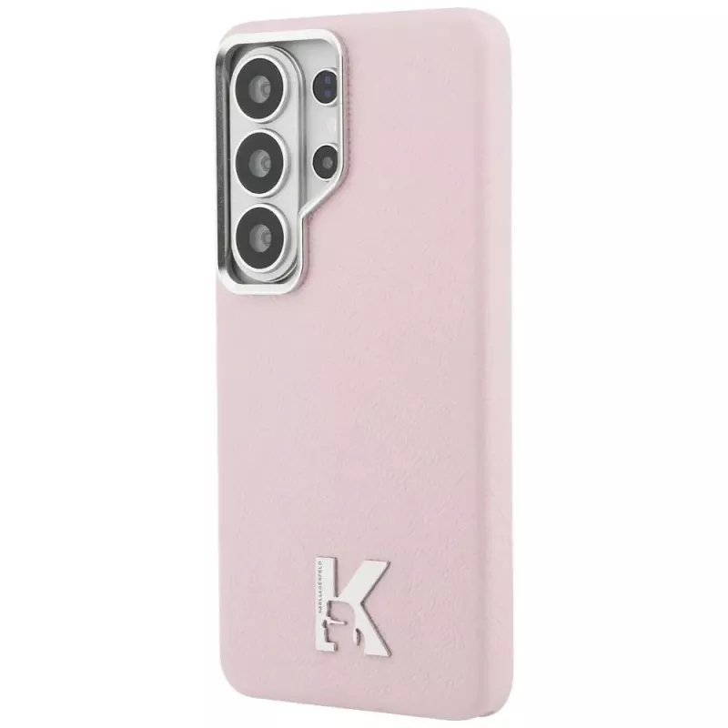 Karl Lagerfeld K Metal Logo Funda MagSafe para Samsung Galaxy S26 Ultra, rosa
