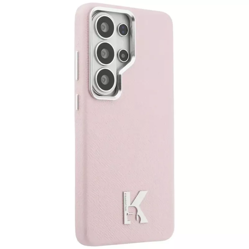 Karl Lagerfeld K Metal Logo Funda MagSafe para Samsung Galaxy S26 Ultra, rosa
