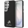 Karl Lagerfeld Saffiano KC Metal Logo Funda MagSafe para Samsung Galaxy S26 Ultra, negra