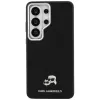 Karl Lagerfeld Saffiano KC Metal Logo Funda MagSafe para Samsung Galaxy S26 Ultra, negra