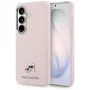 Karl Lagerfeld Saffiano KC Metal Logo Funda MagSafe para Samsung Galaxy S26, rosa