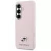 Karl Lagerfeld Saffiano KC Metal Logo Funda MagSafe para Samsung Galaxy S26, rosa