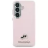 Karl Lagerfeld Saffiano KC Metal Logo Funda MagSafe para Samsung Galaxy S26, rosa