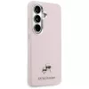 Karl Lagerfeld Saffiano KC Metal Logo Funda MagSafe para Samsung Galaxy S26+, rosa