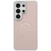 Karl Lagerfeld Funda MagSafe Embossed Ring RSG Logo para Samsung Galaxy S26 Ultra - Rosa