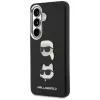 KARL LAGERFELD Funda Metal DoubleHeads Saffiano para Samsung Galaxy S26, Negra