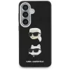 KARL LAGERFELD Funda Metal DoubleHeads Saffiano para Samsung Galaxy S26, Negra