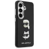 KARL LAGERFELD Funda Metal DoubleHeads Saffiano para Samsung Galaxy S26, Negra
