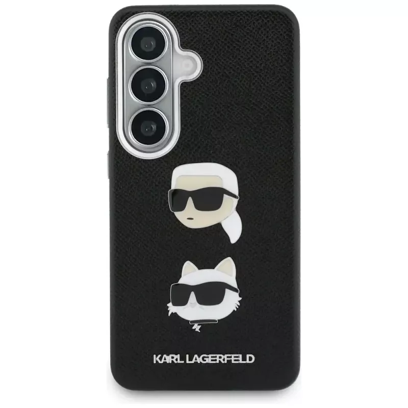 Karl Lagerfeld Funda Metal Double Heads Saffiano para Samsung Galaxy S26+ Negra