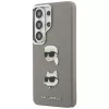 Karl Lagerfeld Funda Metal DoubleHeads Saffiano para Samsung Galaxy S26 Ultra Plata