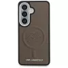 KARL LAGERFELD Funda MagSafe Embossed Ring Initials para Samsung Galaxy S26+ Marrón