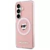 Karl Lagerfeld Funda MagSafe IML Repeated Choupette para Samsung Galaxy S26+ Rosa