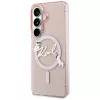 Karl Lagerfeld Funda MagSafe IML KC Script para Samsung Galaxy S26, Rosa