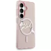 Karl Lagerfeld Funda MagSafe IML KC Script para Samsung Galaxy S26, Rosa
