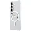 KARL LAGERFELD Funda MagSafe IML KC Script para Samsung Galaxy S26+ Transparente