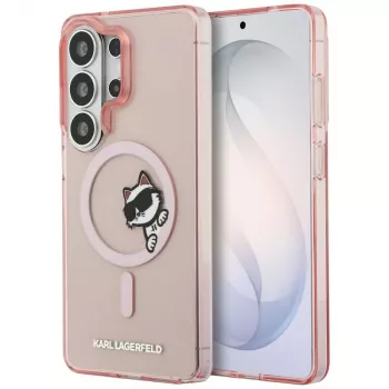 KARL LAGERFELD Funda MagSafe IML Peekaboo Choupette para Samsung Galaxy S26 Ultra, Rosa