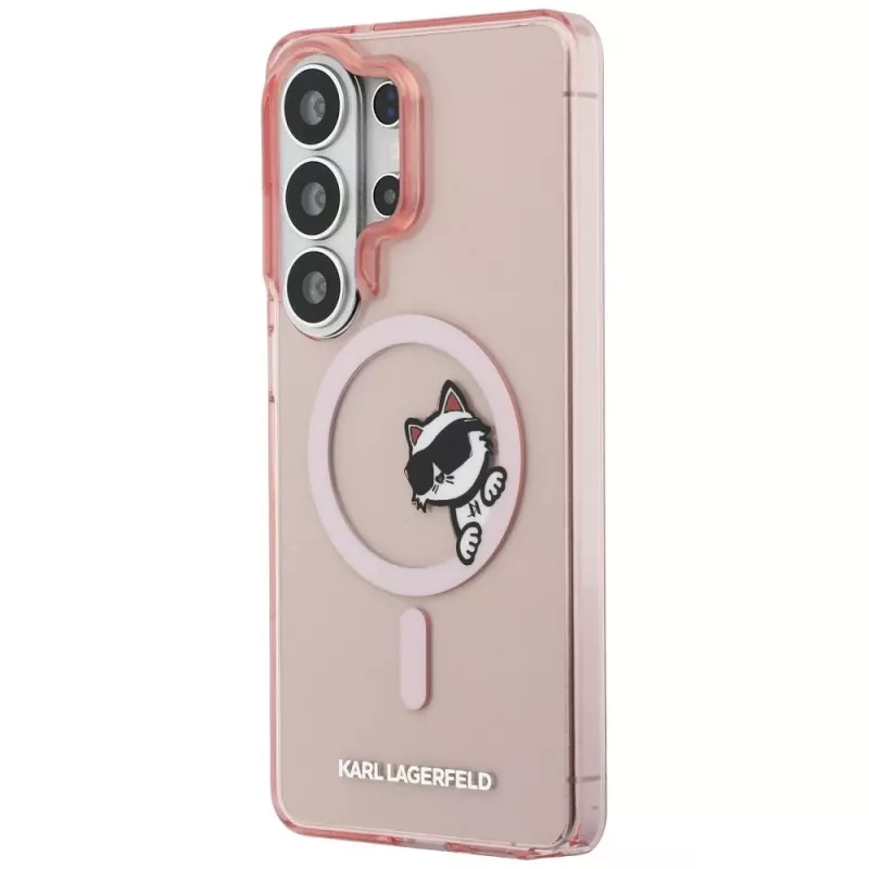 KARL LAGERFELD Funda MagSafe IML Peekaboo Choupette para Samsung Galaxy S26 Ultra, Rosa