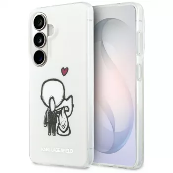 KARL LAGERFELD Funda MagSafe IML Karl & Choupette para Samsung Galaxy S26, Transparente