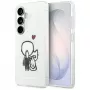 KARL LAGERFELD Funda MagSafe IML Karl & Choupette para Samsung Galaxy S26, Transparente