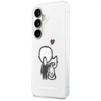 KARL LAGERFELD Funda MagSafe IML Karl & Choupette para Samsung Galaxy S26, Transparente
