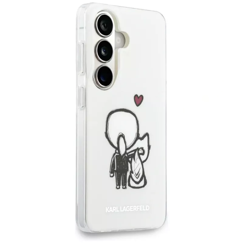 KARL LAGERFELD Funda MagSafe IML Karl & Choupette para Samsung Galaxy S26, Transparente