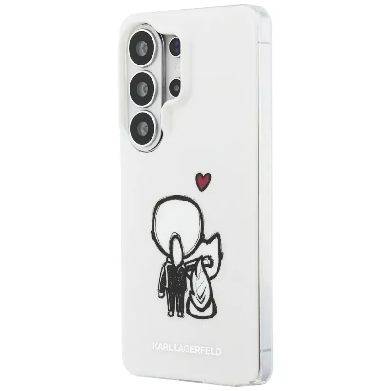 KARL LAGERFELD Funda Trasera MagSafe IML Karl & Choupette para Samsung Galaxy S26 Ultra, Transparente