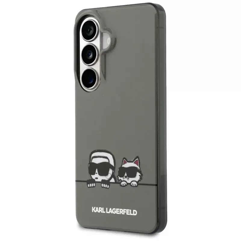 KARL LAGERFELD Funda MagSafe IML Peekaboo Karl & Choupette para Samsung Galaxy S26, Negra