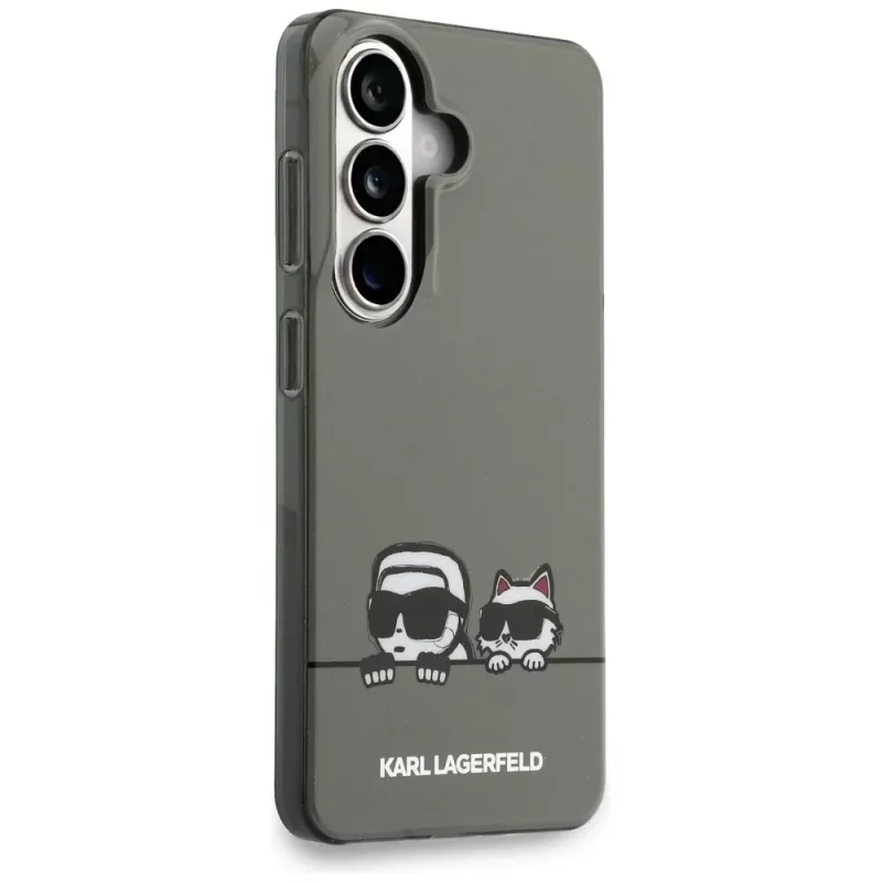 KARL LAGERFELD Funda MagSafe IML Peekaboo Karl & Choupette para Samsung Galaxy S26, Negra