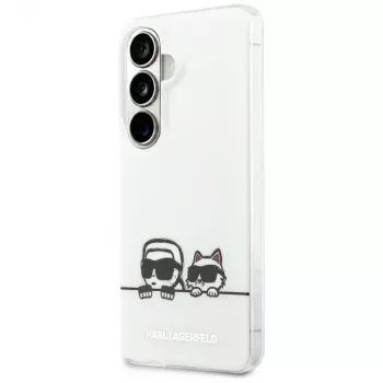 KARL LAGERFELD Funda MagSafe IML Peekaboo Karl & Choupette para Samsung Galaxy S26+ Transparente