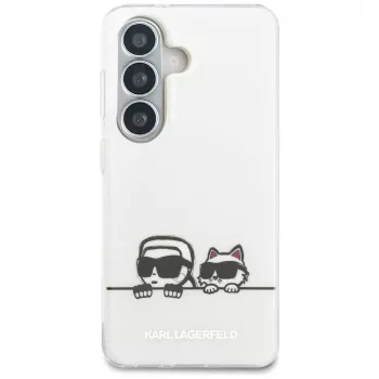 KARL LAGERFELD Funda MagSafe IML Peekaboo Karl & Choupette para Samsung Galaxy S26+ Transparente