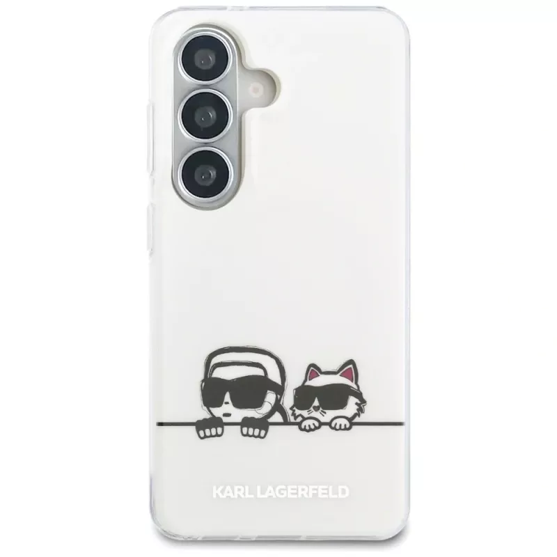 KARL LAGERFELD Funda MagSafe IML Peekaboo Karl & Choupette para Samsung Galaxy S26+ Transparente