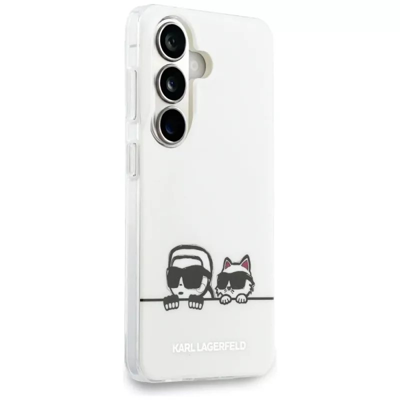 KARL LAGERFELD Funda MagSafe IML Peekaboo Karl & Choupette para Samsung Galaxy S26+ Transparente