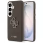 Guess Funda Grained Big 4G Metal Logo para Samsung Galaxy S26+ Marrón