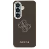 Guess Funda Grained Big 4G Metal Logo para Samsung Galaxy S26+ Marrón