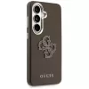 Guess Funda Grained Big 4G Metal Logo para Samsung Galaxy S26+ Marrón