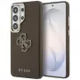 Guess Funda Grained Big 4G Metal Logo para Samsung Galaxy S26 Ultra - Marrón