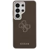 Guess Funda Grained Big 4G Metal Logo para Samsung Galaxy S26 Ultra - Marrón