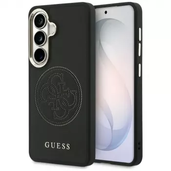 Guess Funda MagSafe Perforated Logo para Samsung Galaxy S26 - Negra