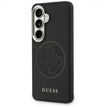 Guess Funda MagSafe Perforated Logo para Samsung Galaxy S26 - Negra