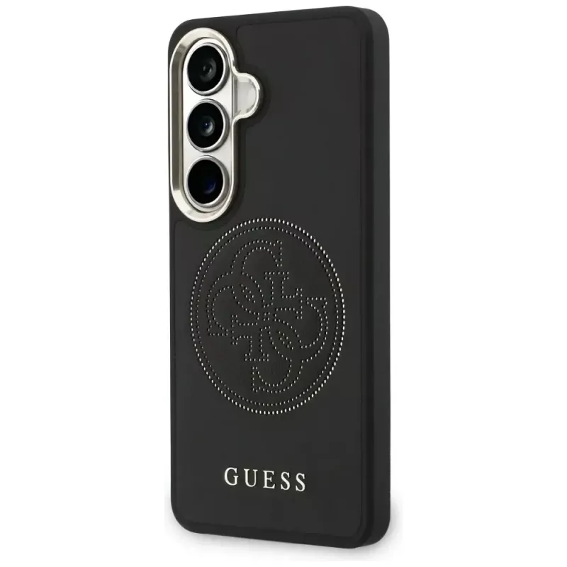 Guess Funda MagSafe Perforated Logo para Samsung Galaxy S26 - Negra