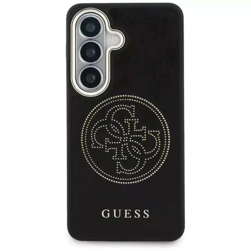 Guess Funda MagSafe Perforated Logo para Samsung Galaxy S26 - Negra