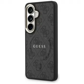 Guess Funda MagSafe 4G Embossed Ring para Samsung Galaxy S26 (Negra)